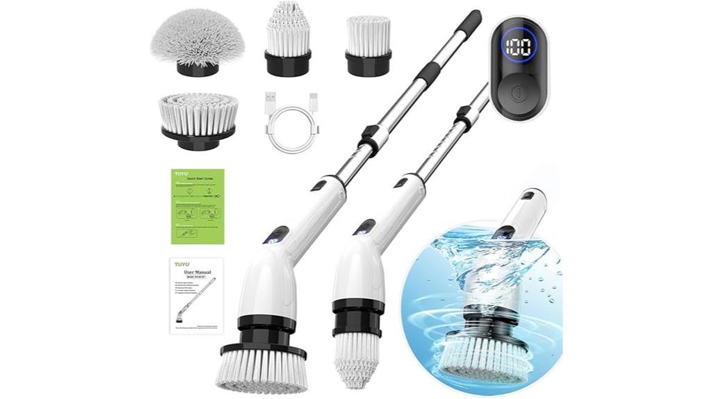 electric waterproof bathroom scrubber
