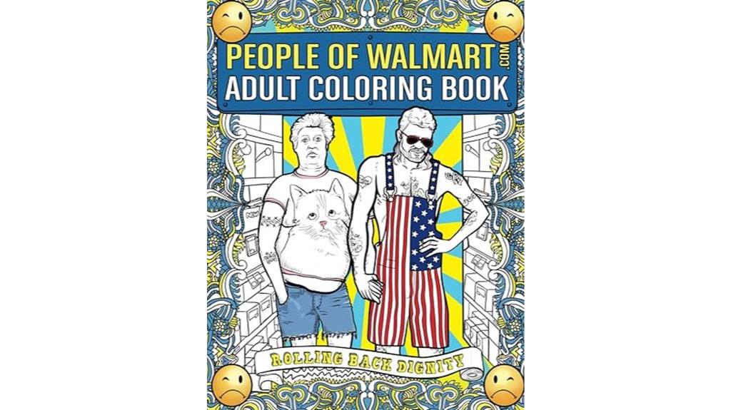 walmart themed adult coloring book
