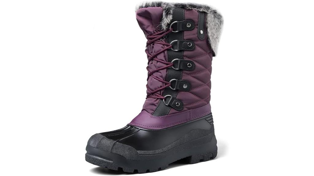 waterproof faux fur lined boots