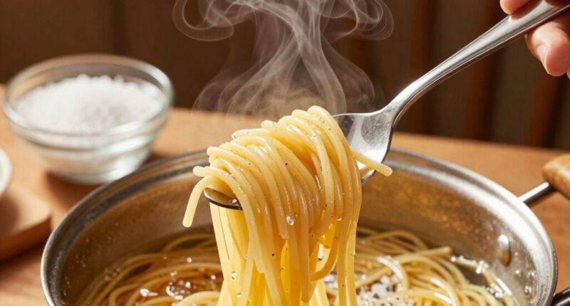 add salt before stirring