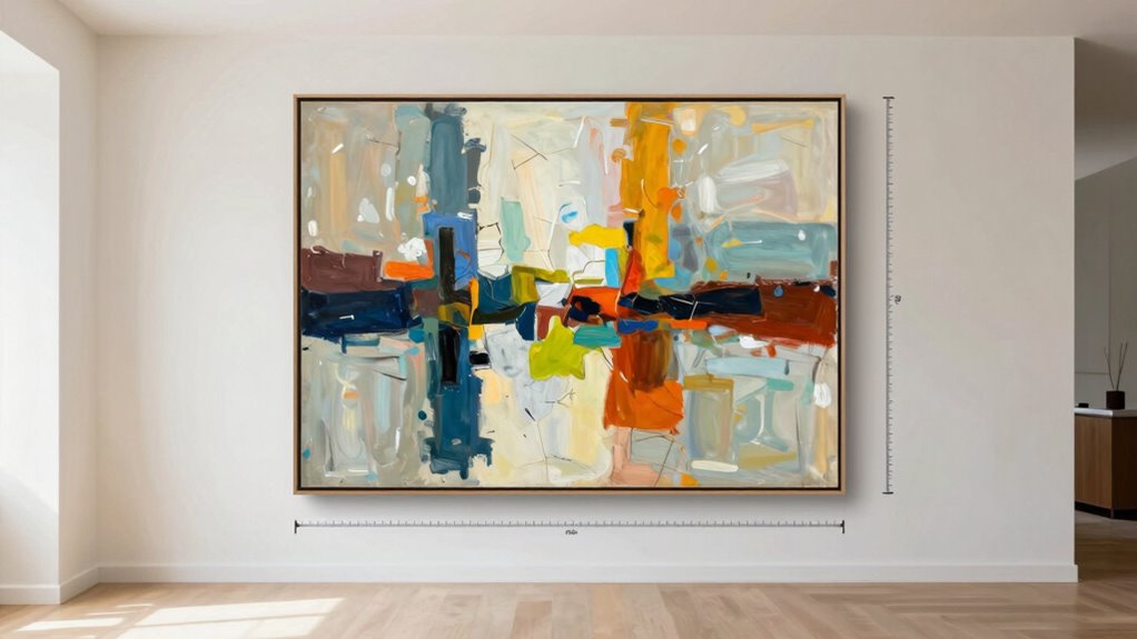 artwork size and wall balance