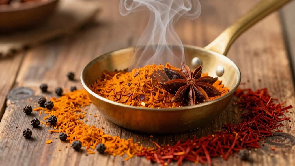 avoid burning and using old spices
