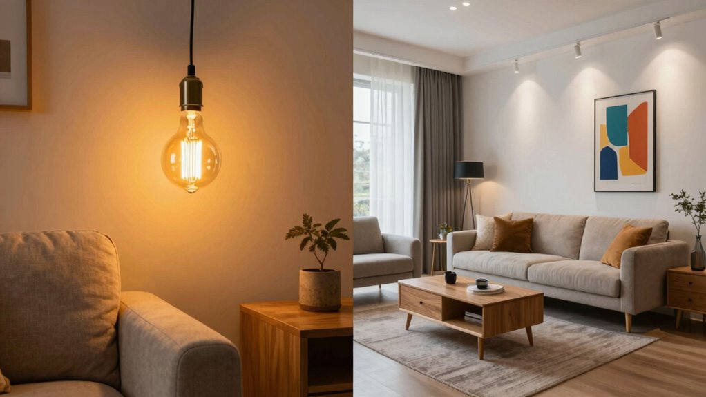 balancing warm cool lighting