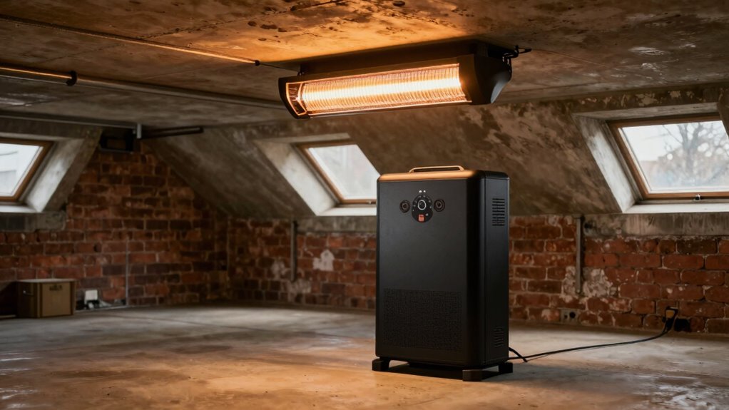 basement infrared heater selection