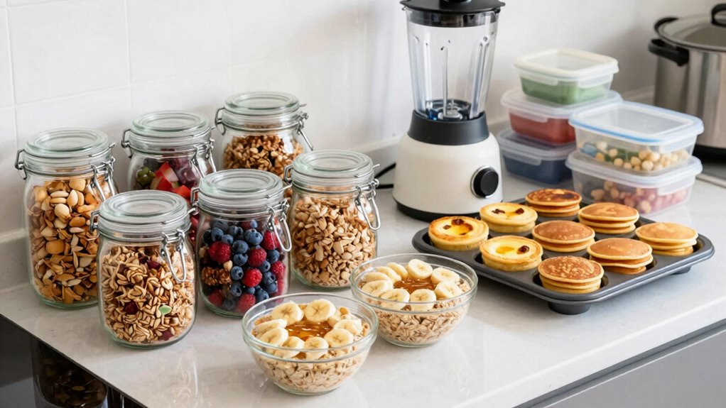 batch breakfast prep organization