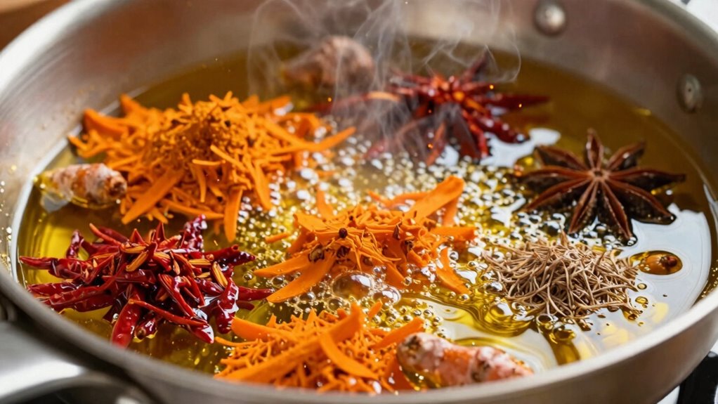 blooming enhances aromatic spices