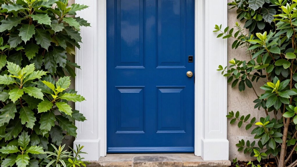 blue doors evoke trust