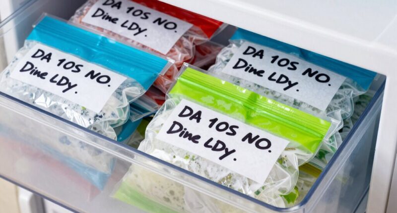 effective freezer labeling system