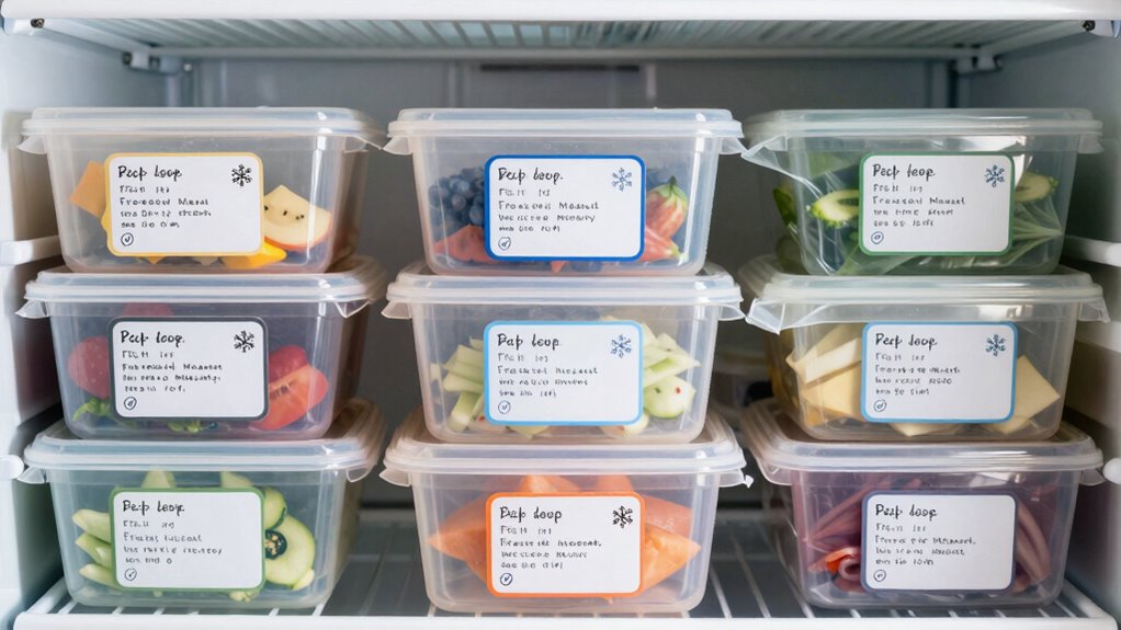 efficient freezer labeling system
