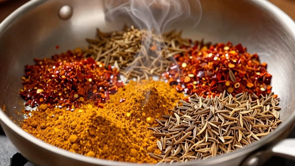 enhance flavor through blooming