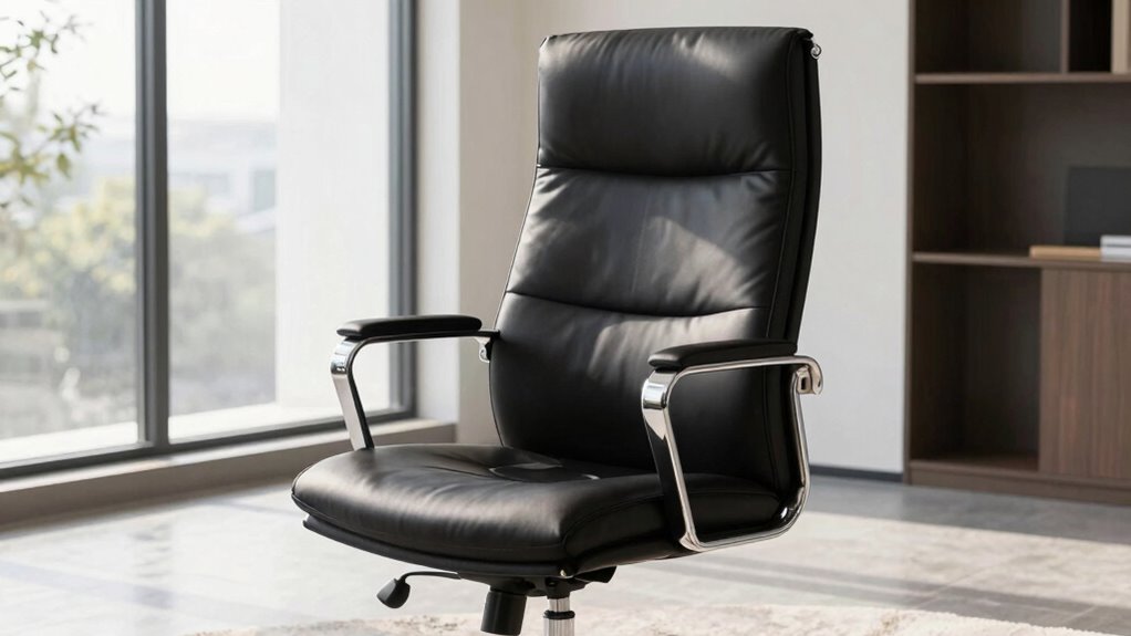 ergonomic leather office chair