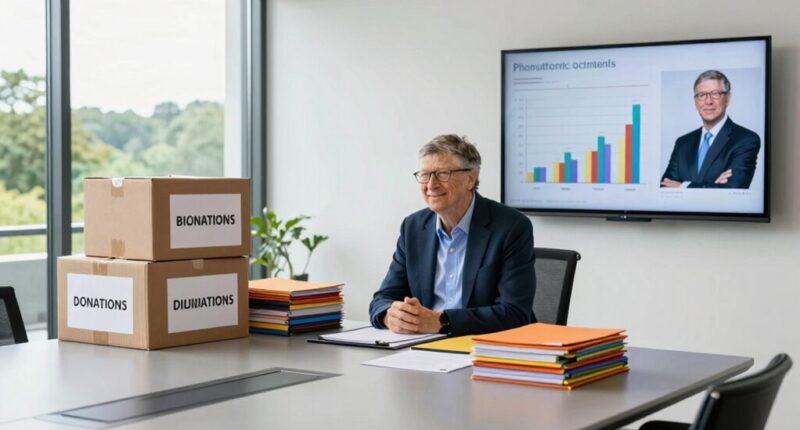 gates philanthropy versus wealth