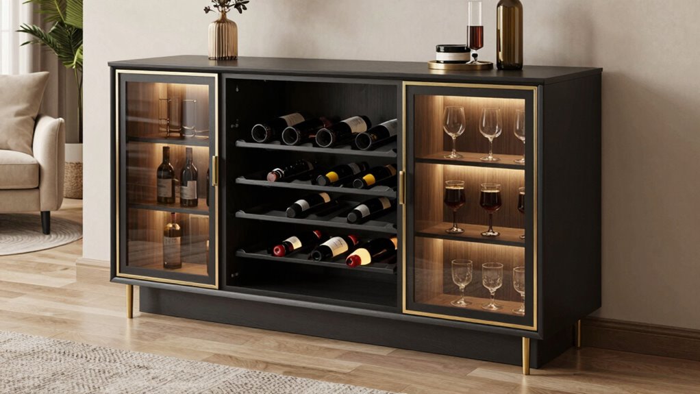 home bar wine storage considerations