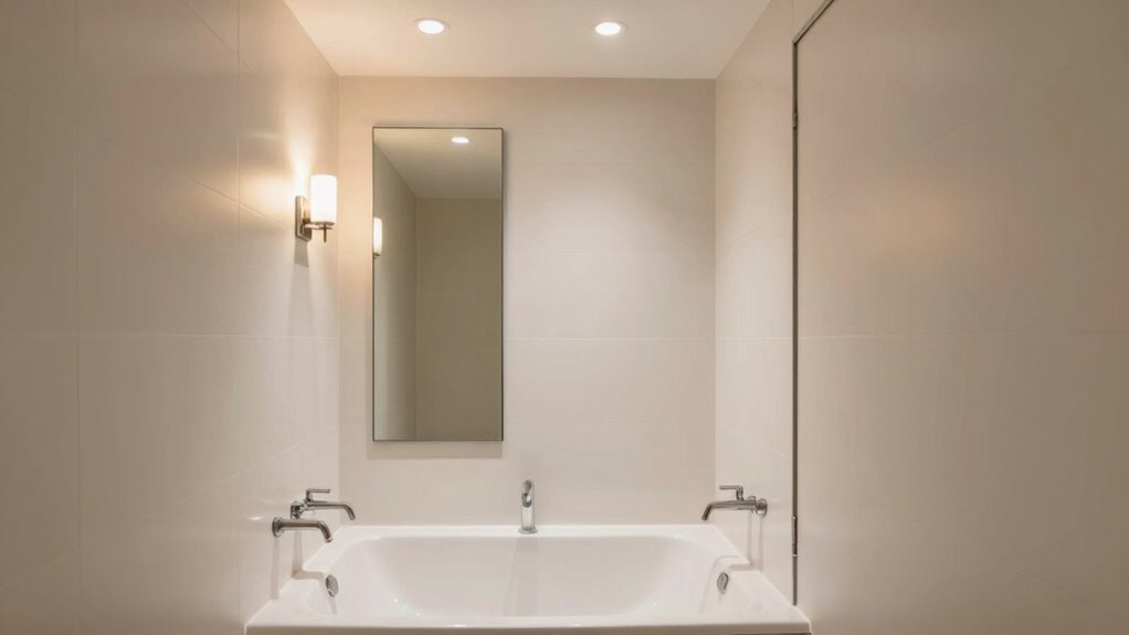 layered bright reflective lighting