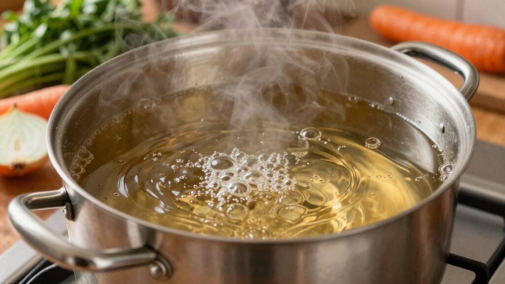 maintain gentle consistent simmer
