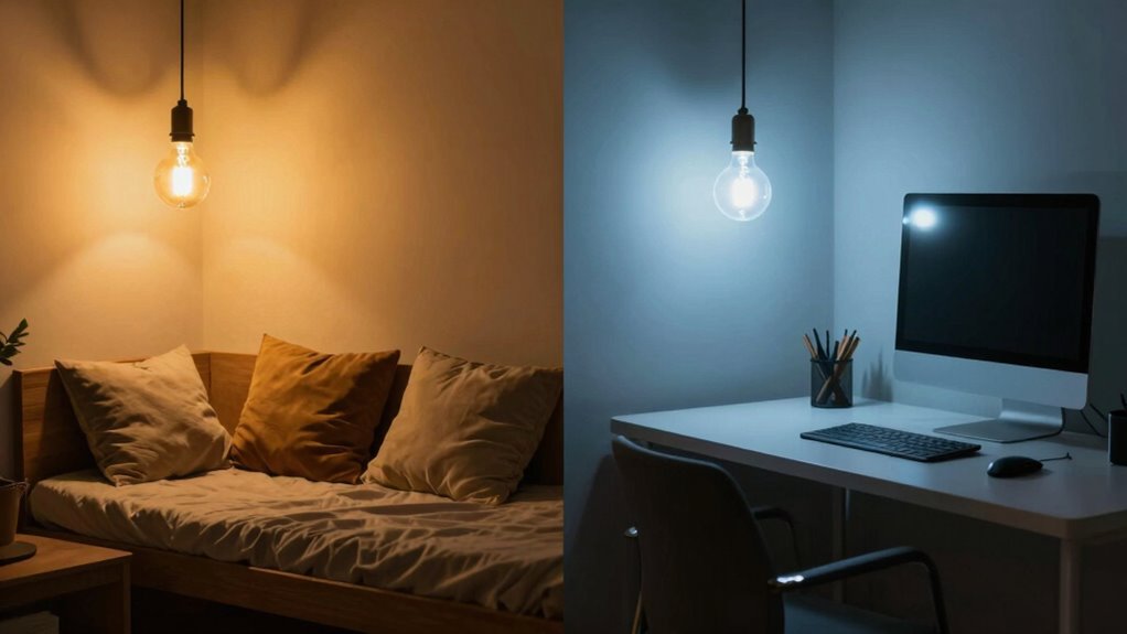 match bulbs to room purpose