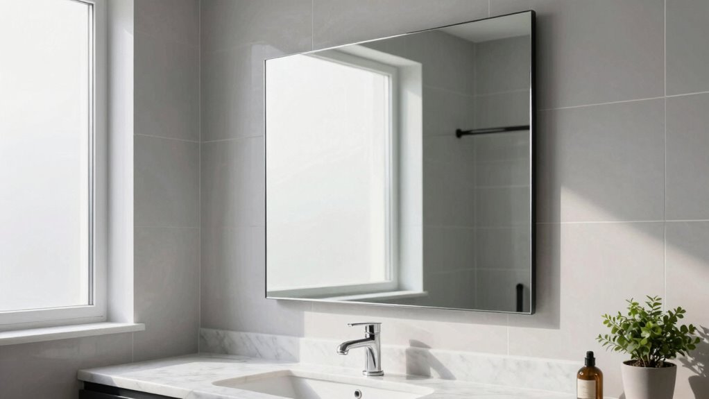 maximize bathroom brightness placement