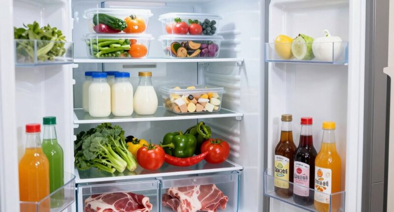 optimized fridge storage zones