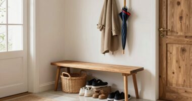 organize entryway clutter efficiently