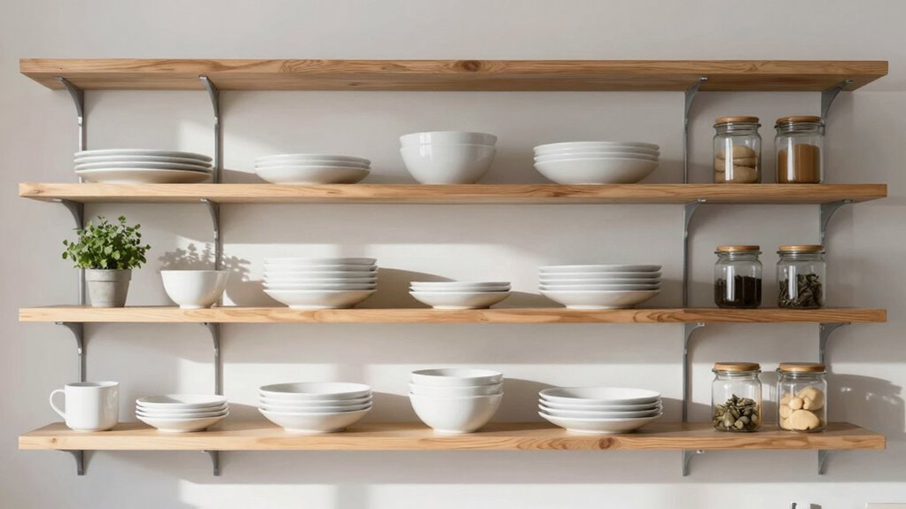 organize shelves for style