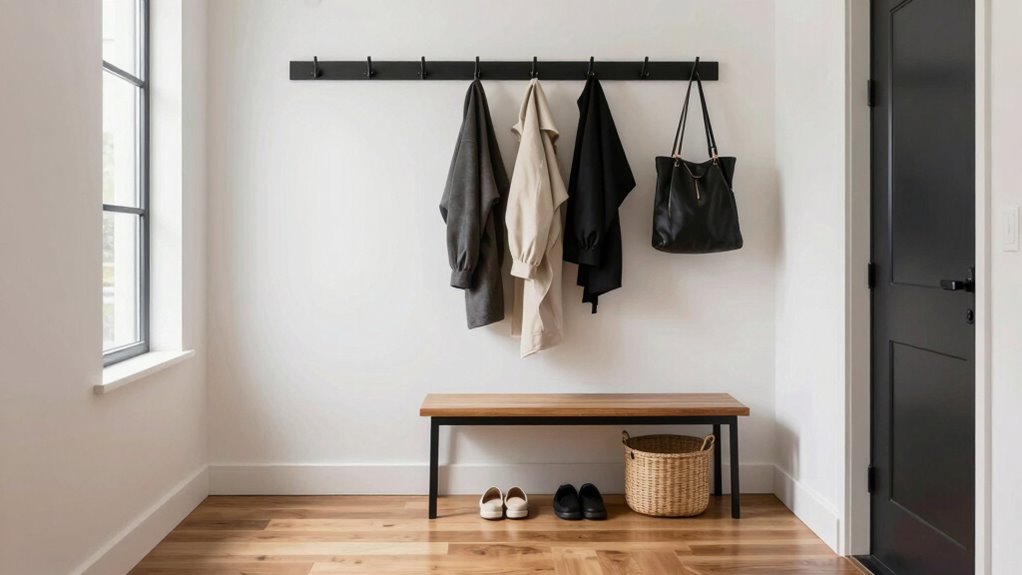 organized entryway clutter control
