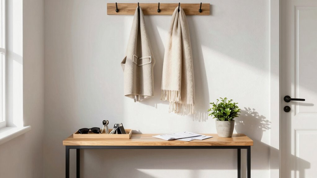 organized entryway essentials system