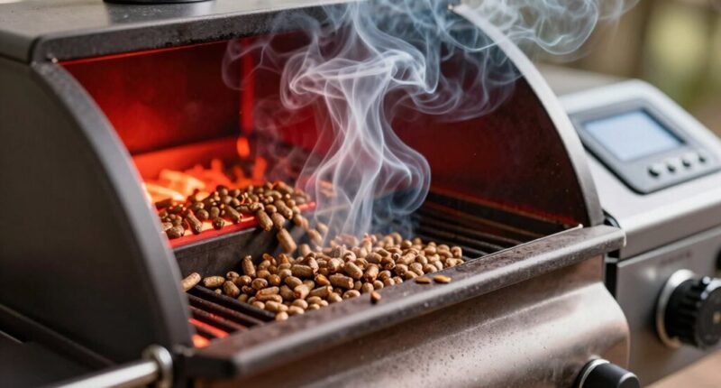 pellets generate flavorful smoke