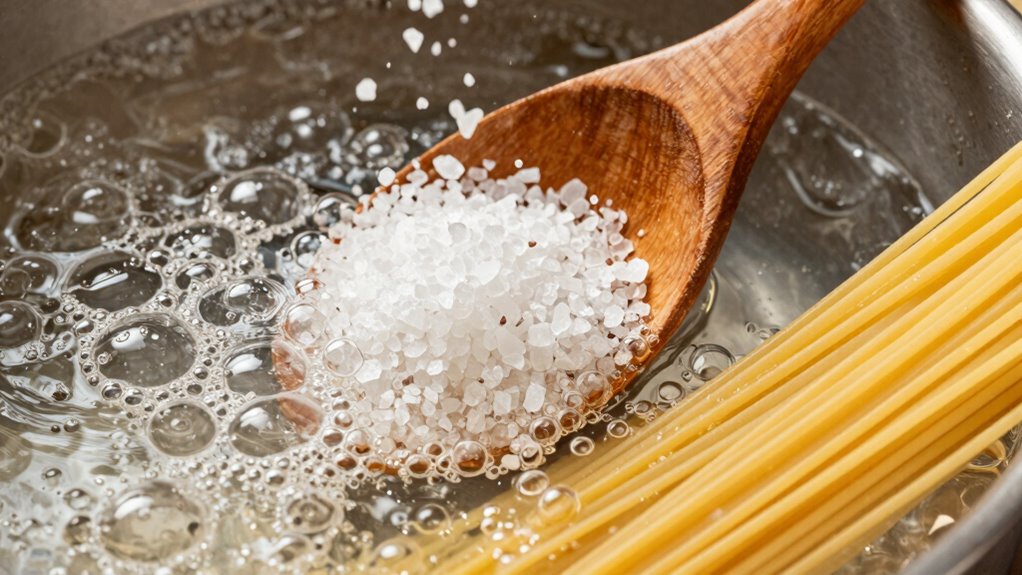 salt timing prevents sticking