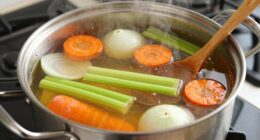 simmer gently for clarity