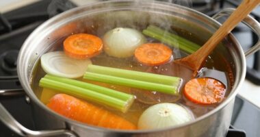 simmer gently for clarity