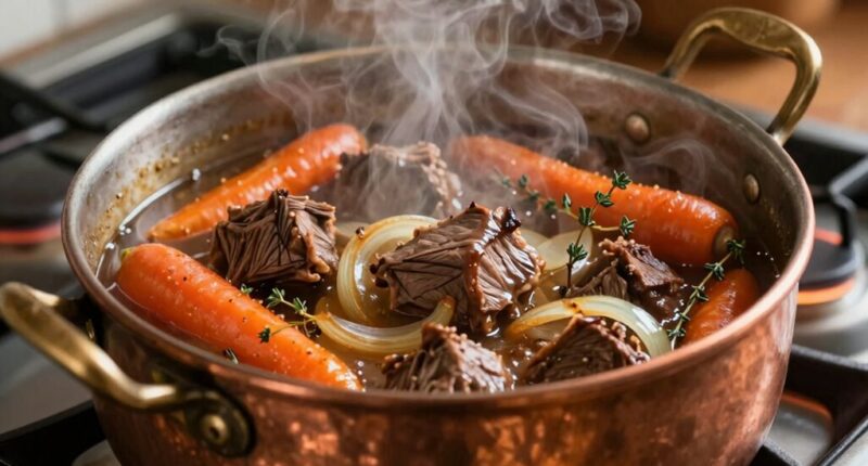 slow cooking yields tender meat