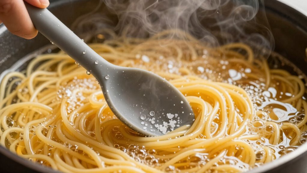 stir to prevent clumping