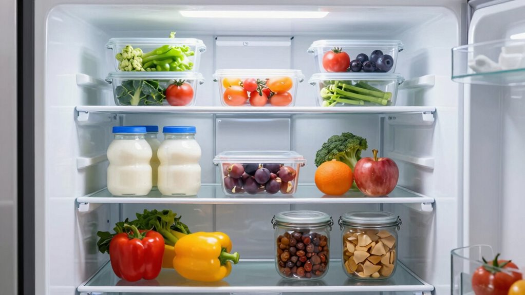 strategic fridge item placement