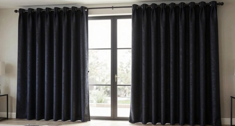 top blackout sliding door curtains
