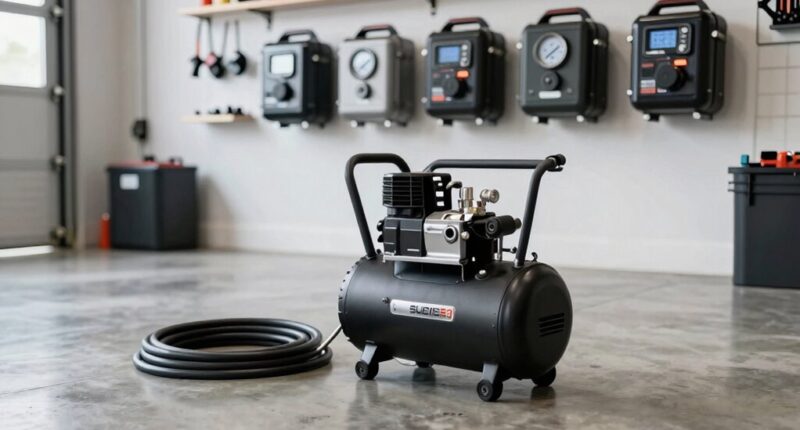 top garage air compressors