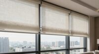 top large window motorized blinds