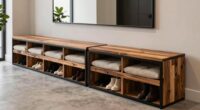 top shoe storage benches