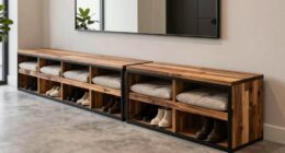 top shoe storage benches