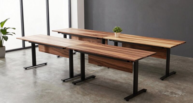 top solid wood standing desks