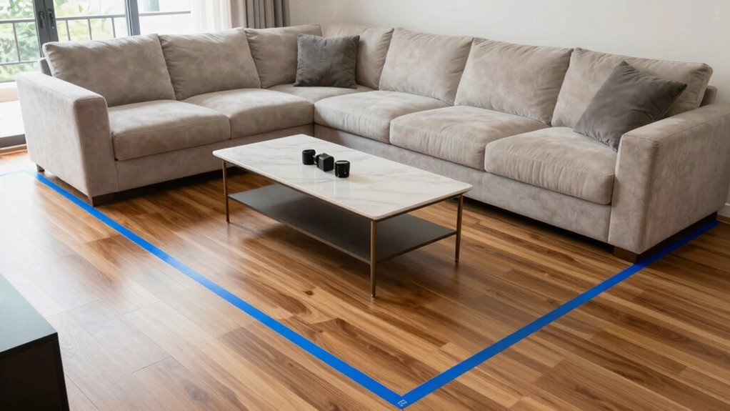 use tape for sectional planning