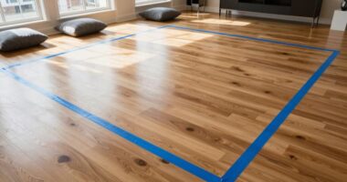 use tape to mark sections