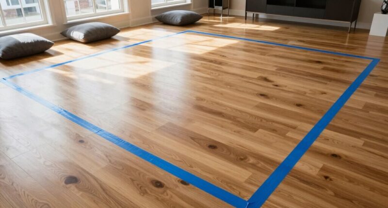 use tape to mark sections