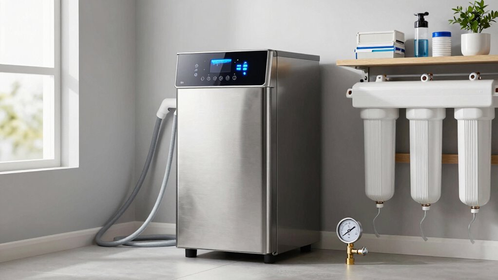 water hardness household size