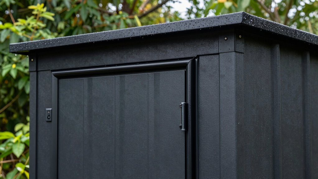 weatherproof storage with ventilation