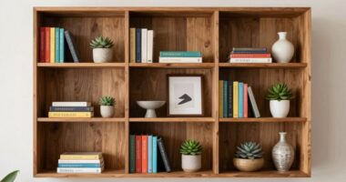 arrange decor thoughtfully displayed