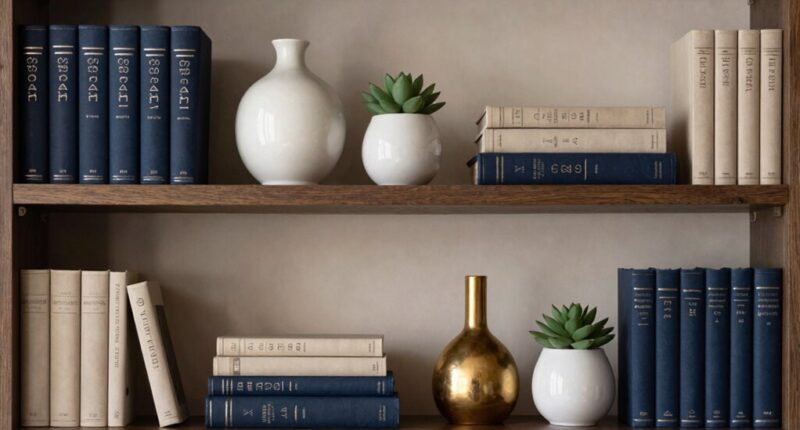 balanced shelf decor ratio