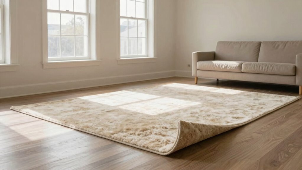 choose appropriately sized rugs