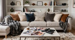 cluttered decorative accessories effect