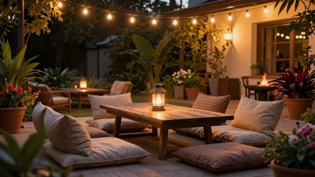 cozy outdoor nighttime retreat