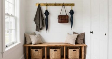 create a practical entryway